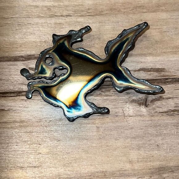 Original Brooch By David Wright Custom Made From ChromePlate NWT - Picture 1 of 7